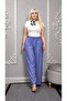Plus Size Elastic Waist Draped Pants Comfortable Fit Loose Leg Draped Pants