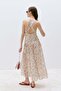 Colorful Peony Patterned Dress - 6