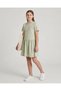 Senior Girls Green Printed Dress - 3