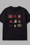 Women's Oversize T-Shirt Russian Girl Wishlist Printed Black – Crew Neck, Comfortable Fit, 100% Cotton - 5