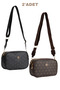 Women's Shoulder and Crossbody Bag with 2 Compartments, Daily Stylish Patterned Handbag