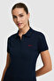 Women's Navy Blue Basic T-Shirt 50323461-Vr033 - 2