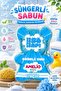 Natural Bubble Gum Scented Kids Sponge Soap Blue 135Gr