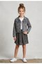 Girl's Denim Jean Jacket Smoked Color 9/14 Years
