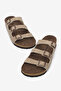 Women's Beige Comfortable Fit 3 Buckle Strap Slippers - 2
