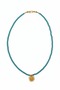 Turquoise Necklace with Sun Medallion - 2