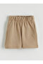 Two Mt Shop Quality Beige Plain Standard & Regular Boys' Shorts