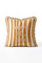 Amore Vita Sole Text Printed Striped Fringed Throw Pillow Cover - Cream Tassel Retro Pillowcase