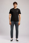 Mariano Men's Regular Fit 100% Cotton Printed Crew Neck T-Shirt Black