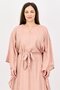 Women Textured Kaftan Maxi Dress, Tea Pink - 2