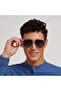 Men Blue Lens 60 mm Aviator Sunglasses | 30S-000209-1202 - 5