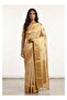 Nool Ponni Gold Kanchipuram Silk Saree with Unstitched Blouse