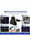 محول صوت USB خارجي افتراضي 7.1 قناة - محول صوت USB مع دعم الميكروفون والسماعات للكمبيوتر الشخصي والكمبيوتر المحمول وسماعات الألعاب - 2