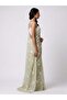 Nool Dew Tissue Designer Saree with Unstitched Blouse Material - 4
