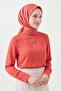 Soft Scarf Chain Pattern Orange 90X90 - 3