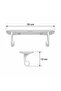 Adjustable Paper Towel Rack with Adhesive Screw for Kitchen Bathroom Cabinet Hanger - 4