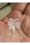 Transparent Plastic Leaf Beads Handcrafted Jewelry Material 3X2.5Cm 100Pcs - 4