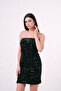 Kelsey Shimmering Sequined and Beaded Strapless Dress - 5