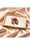 Decorative Tray with Rose Detail - 2