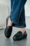 Alfi women's orthopedic sole loafer shoes black - 2
