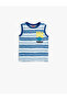 Baby Boy Undershirt Sleeveless Crew Neck Printed Cotton - 2