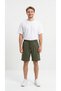 Men's Khaki Sports Shorts with Back Zipper Detail, Breathable, Sweat-Wicking, Quick-Drying, Flexible, Air-Permeable Fabric