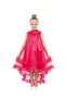 - Girls’ Ruffle Tulle High-Low Gown - Multicolor - 1Y to 12Y