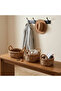 Oval 3-Piece Organizer Basket with Wicker Handles Natural