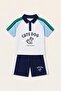 Printed Short Sleeve T-Shirt Shorts 2-Piece Pique Set Baby Boy H4124A526Hs - 4
