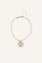 Women's Sun Form Gold Color Necklace H7016Axns - 3