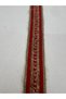 Red Detailed Jute-Looking Ribbon |   Bohemian Style Decorative Tape 3 Meters - 3