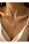 Burcu Jewelry Marina Star Gold Necklace with Starfish Figure - 2