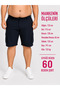 Large Size Men's Shorts with Side Elastic Waist, Lace-Up Closure, Zipper and Cargo Pockets - 2