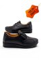 Women's Rubber Laced Full Genuine Leather Comfort Full Orthopedic Mother Shoes - 3