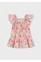 Girl's Floral Dress Pink - 3