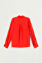 Shirt with Metal Accessory Detail - Coral - 4