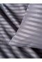 Cotton Satin Striped Elastic Sheet Double Duvet Cover Set - 5