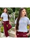 Stone Embroidered Bow Detail Girls' Set - 3
