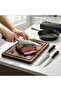 Professional Kitchen Knife Set, 3-Piece Chef Knife & Utility Set with Elegant Patterned Blades, Ergonomic Handle for Home Cooking, Meat Slicing, and Vegetable Prep - 4