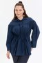 Cotton Voile Gathered Women's Shirt