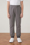 Unisex Children's 2-Thread Seasonal Ribbed Waist Elasticated Cuffed Compact Gray Sweatpants Combed Cotton Trousers School and Daily Use - 3
