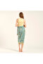 Gaya Green Poplin Skirt - 4