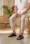 Shoe Basket 5264 Genuine Leather Orthopedic Comfortable Sole Men's Slippers - 4