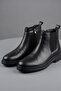 Nzc-62 Y Men's Genuine Leather Stretch Throat Zipper Comfortable Sole Boots - 3