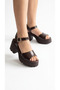 High Side Buckled Single Strip Open Front Straw Summer Women's Wedge Sole Sandals Shoes