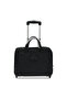 Premium Pilot Bag 1680D Nylon Water Resistant 2 smooth rolling Wheeled Laptop Case with Safe Zippers (Model 7840) Black - 3