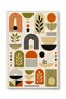 Sdt Shape Theme Patterned Modern Woven Base Decorative Carpet Sdt1654