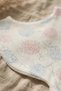 Aura Pastel Pointelle 3-Piece Baby Set - 100% Cotton Breathable Knitted Fabric, Bandana Bib, Snap Fasteners - 4