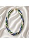 Detachable Three Rows Necklace - Agate Howlite - 6