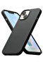 Black Silicone Case for iPhone 14Plus, 3-Layer Liquid Silicon Soft Touch Protective Cover for iPhone 6.7" | FLARE GADGETS